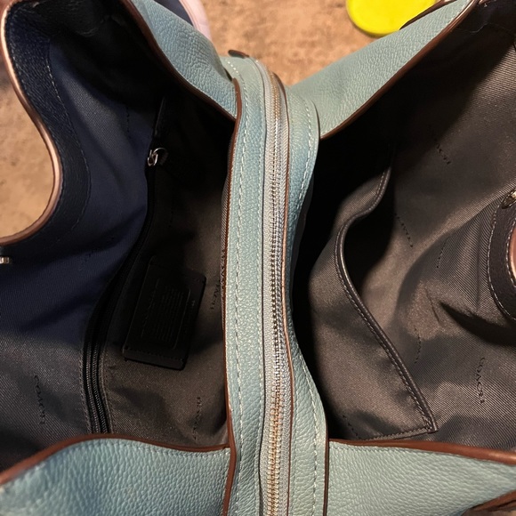 Coach Edie 31 pebbled leather silver/sage - Picture 3 of 6